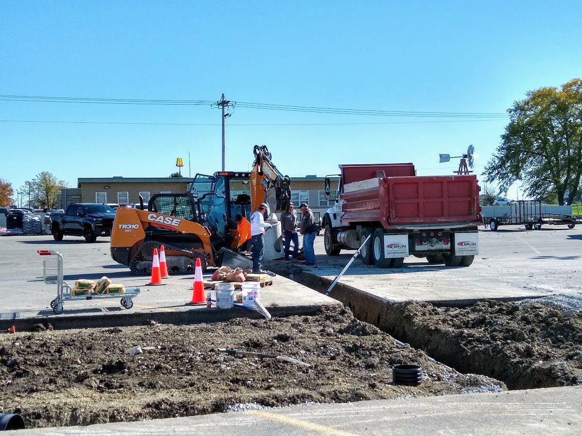 Mattoon mall parking lot work